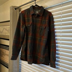 The North Face mid weight flannel shirt.